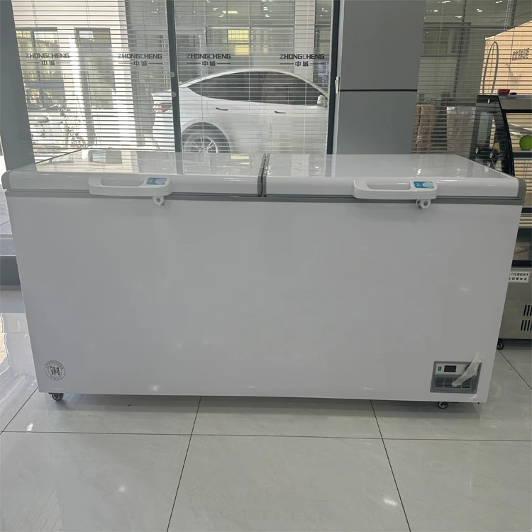 1000l Supermarket Commercial Double Door Horizontal Deep Chest Freezer ...