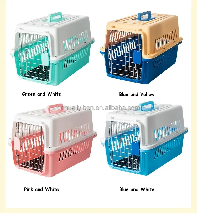 Plastic Avr Box Small Plastic Pet Air Box with Rolling Iron Wire Door Breathable Pet ...