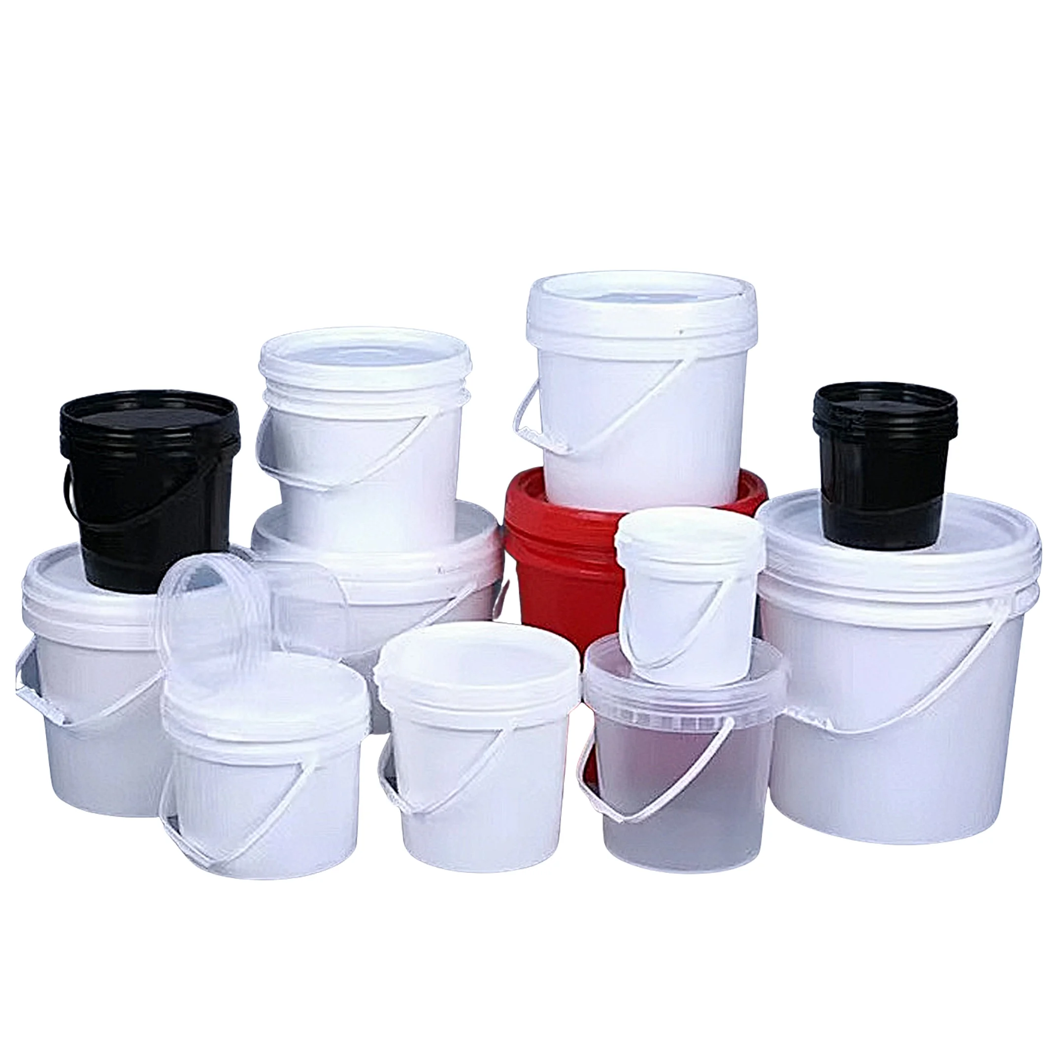 Plastic paint deals buckets with lids