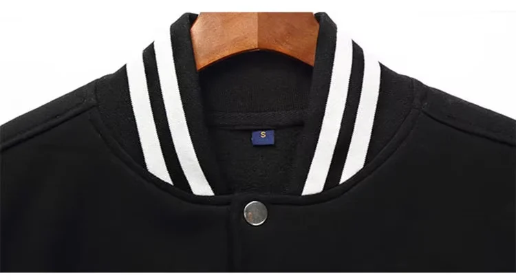 Custom Embroidery Patches Unisex Design Custom Logo Varsity French Terry Cotton Preppy Baseball Unif
