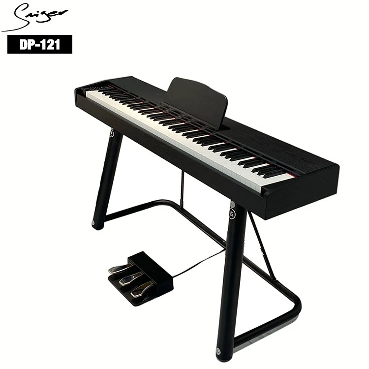 Pianoforte Digitale TERENCE P37 - 88 Tasti Pesati, Supporto, Altoparlanti 20W, Bluetooth, Legno - Foto 4