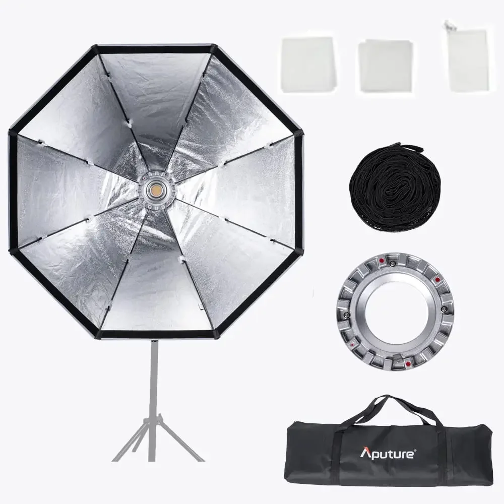 Aputure Light OctaDome 120 Softbox Umbrella Octagon Softbox Bowens Mount Reflector for Aputure LS 1200d Pro 600d Pro 600x Pro