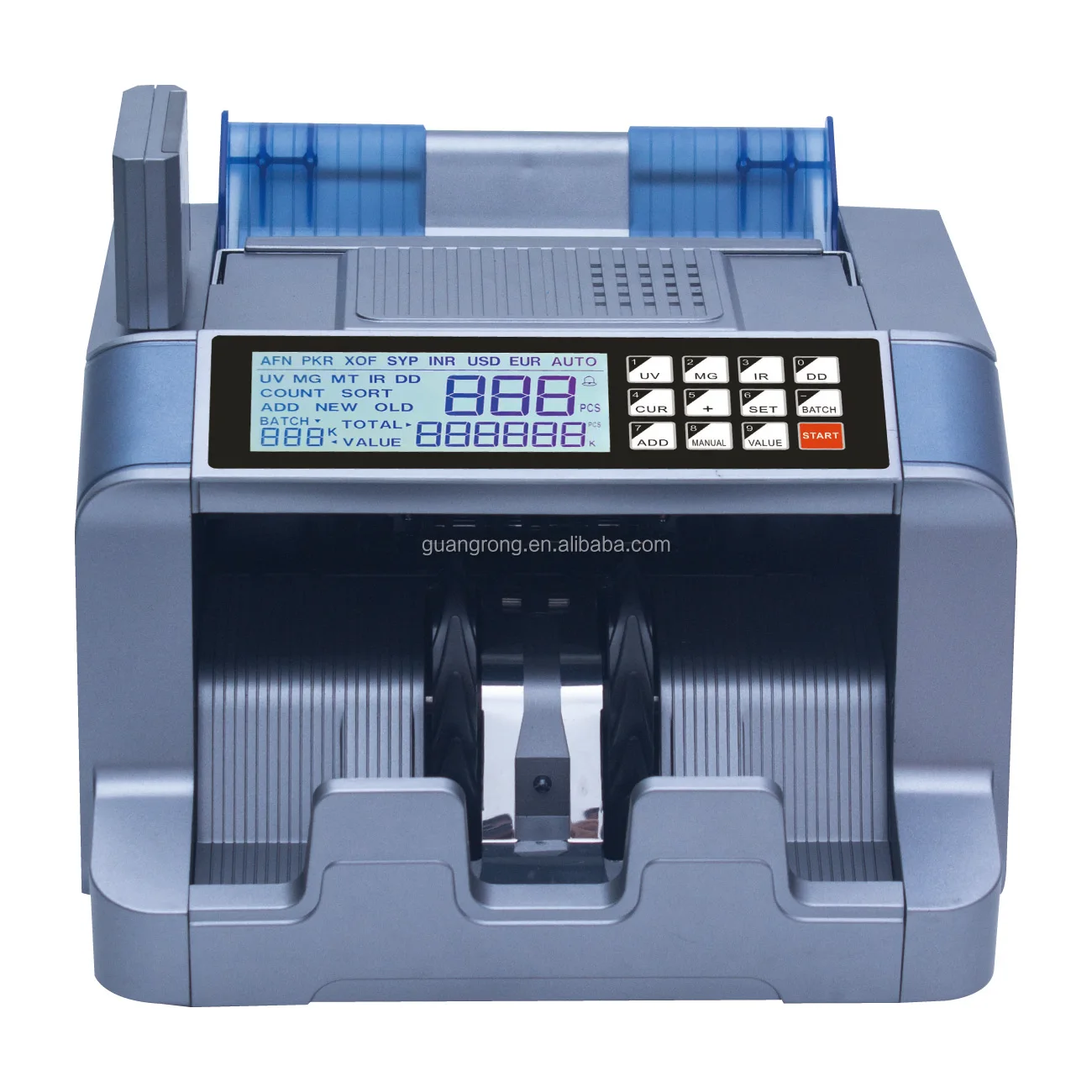 728D2 Automatic LCD Display Bill Counter Money Counting Machine