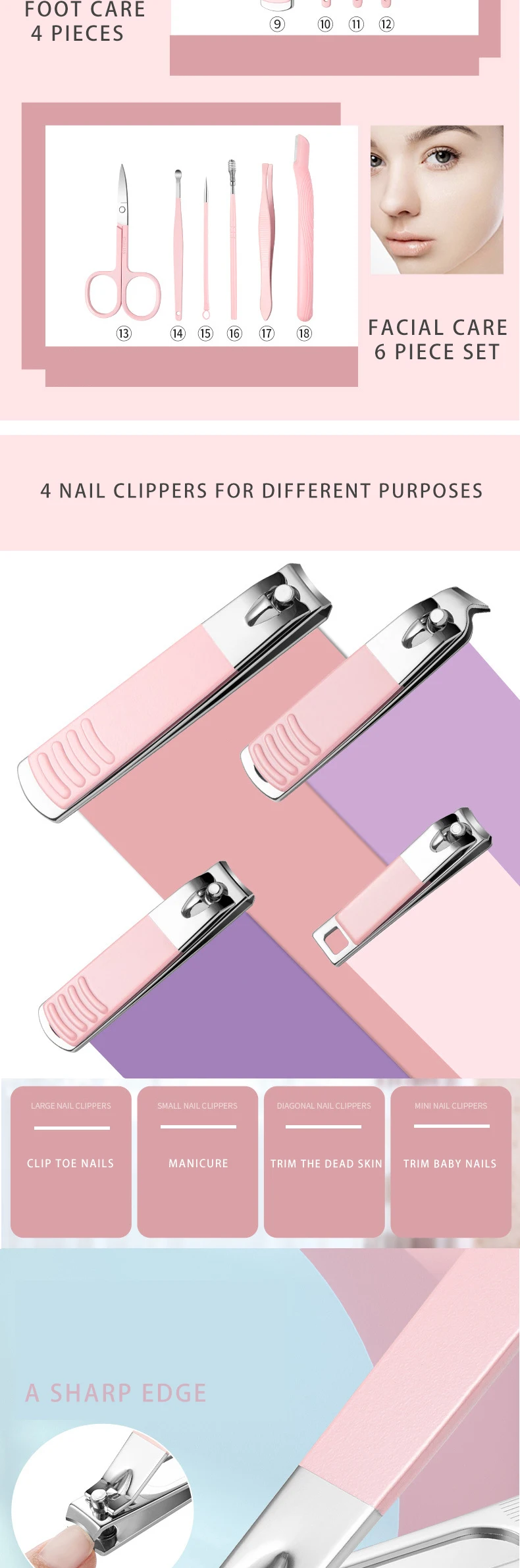 18pcs manicure set-3