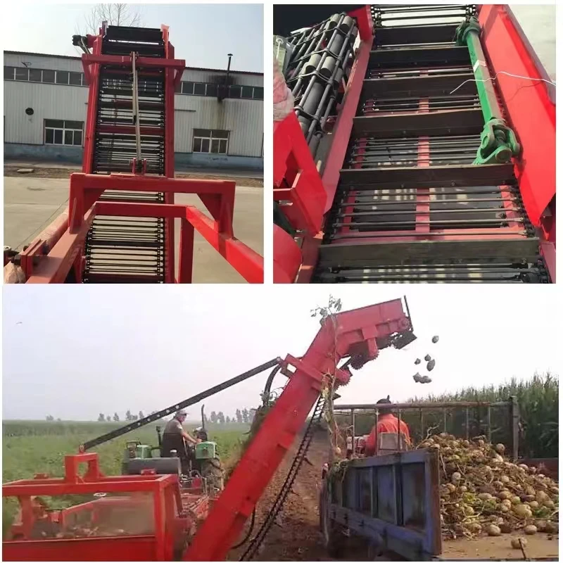 Double Rows Mini Tractor Mounted Onion Cassava Sweet Potato Murphy Carrot Ginger Harvester / Garlic Digger Machine