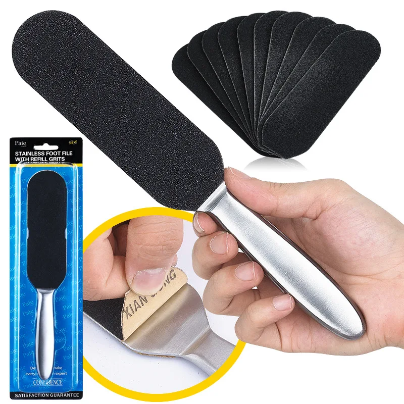 High Quality Pedicure Tools Heel Scraper File Foot File Pedicure Tools Stainless Steel Foot File