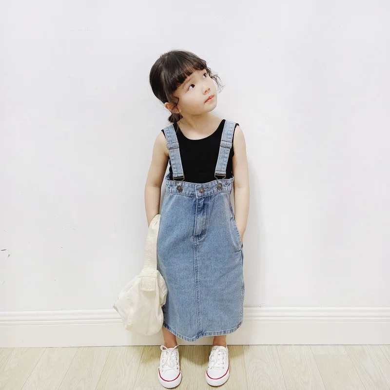 Alibaba.com: Others 1531 Casual Sleeveless Jumper Jean Dress, Knee-Length  for Girls 2-8 Years: In-stock items with sustainable fabric. Boost your  business with efficient sourcing.