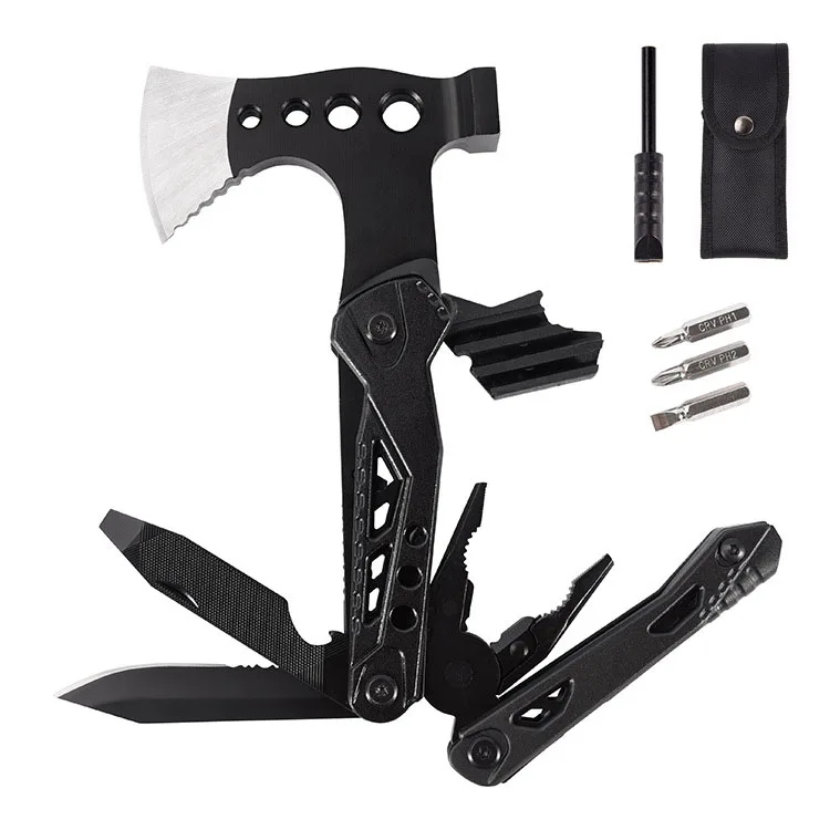15 in 1 Multitool camping and hiking products survival folding blade