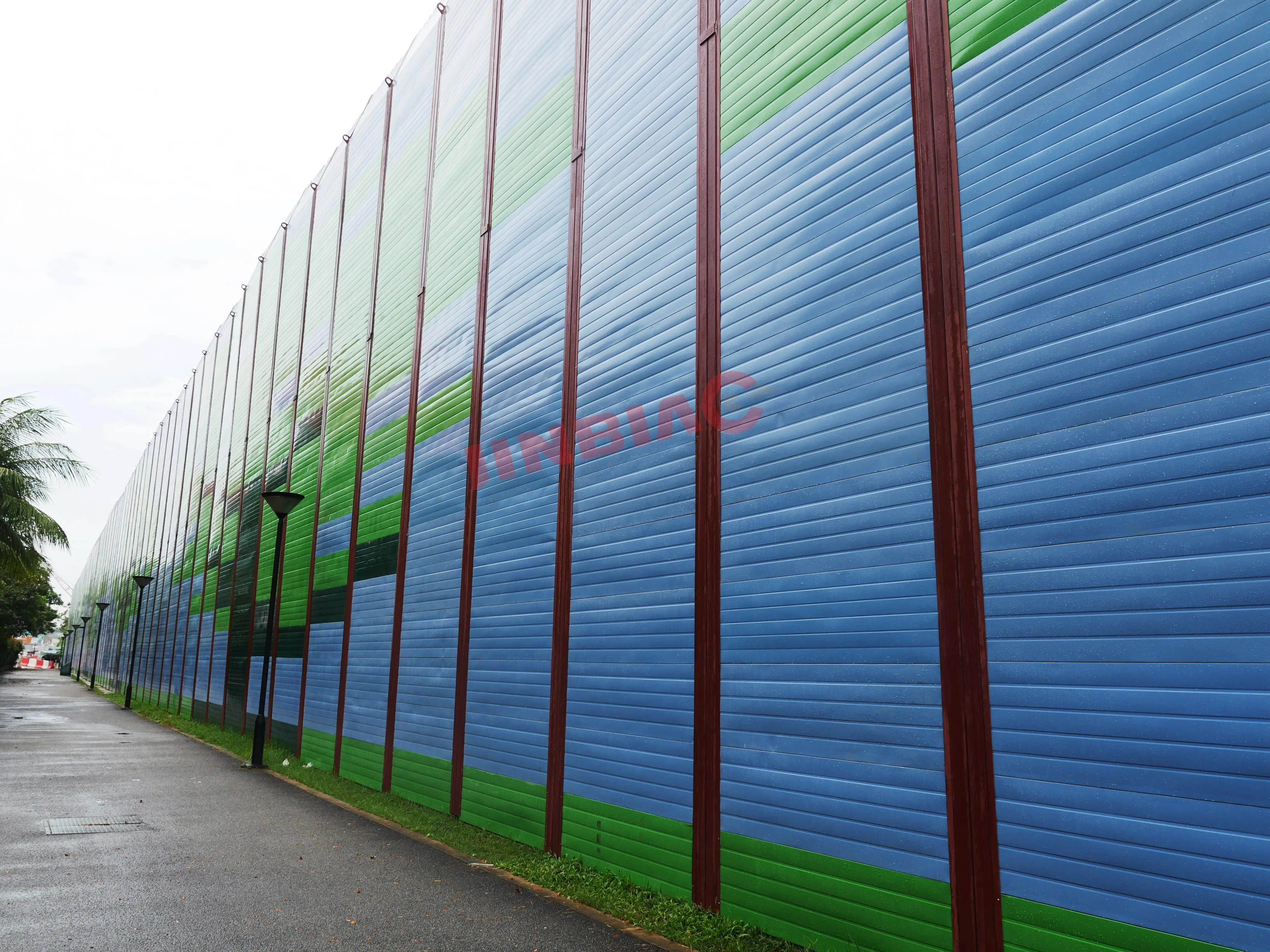 product modern design acrylic and pvc noise barrier metal sheet transparent wall acoustic sound barrier for outdoor and highway use-19