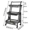[Noir à 3 niveaux] Support de rangement polyvalent - Angle réglable sur six niveaux