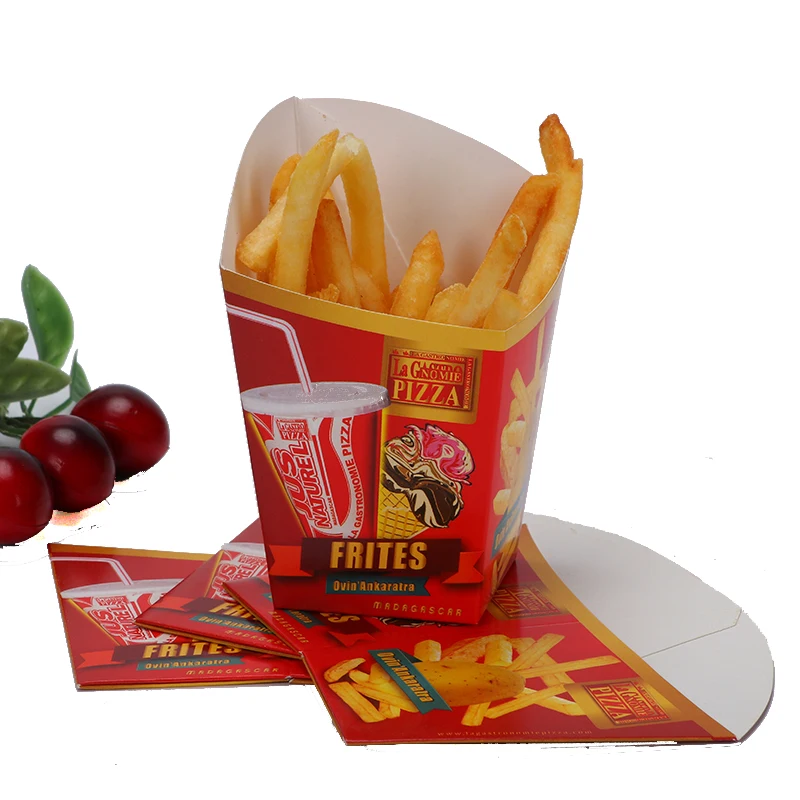 Buy Wholesale China 16oz Factory Foodboard Paper Pasta Box Take Away Food  Container Printed French Fries Packaging & Paper French Fries Packaging at  USD 0.04