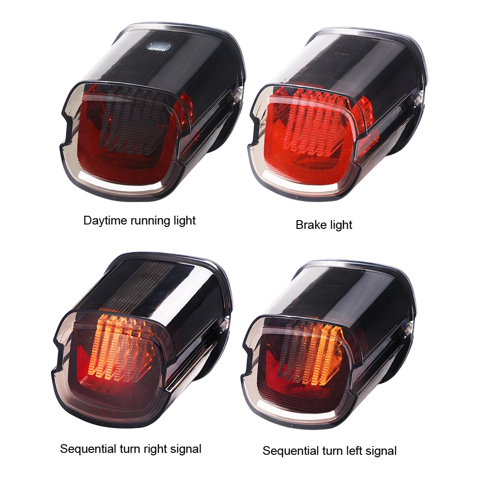 DOT Approval Led Tail Light With Brake Running Light Left And Right Turn Signal For Harley Sportster Dyna Softail Touring Road