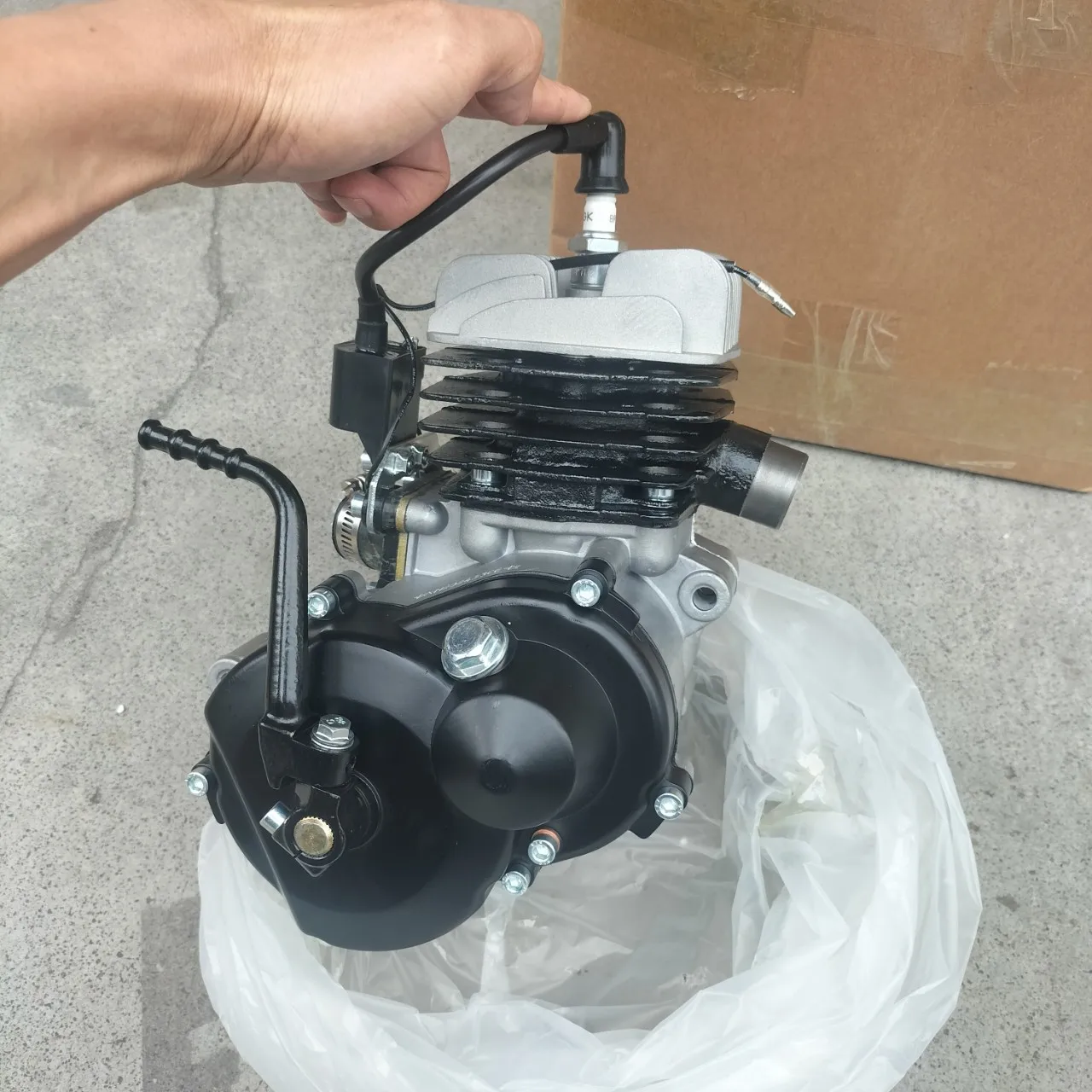 New 39CC-50CC Two-Stroke KTM50 Air-Cooled Aluminum Cylinder Engine 4 ...
