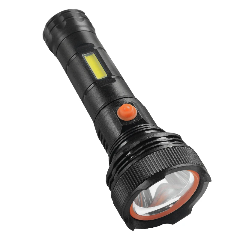 Strong LED Flashlight with COB Endless Super Bright USB Mobile Phone Charging Long Shot Outdoor Security Patrol Lighting Torch
