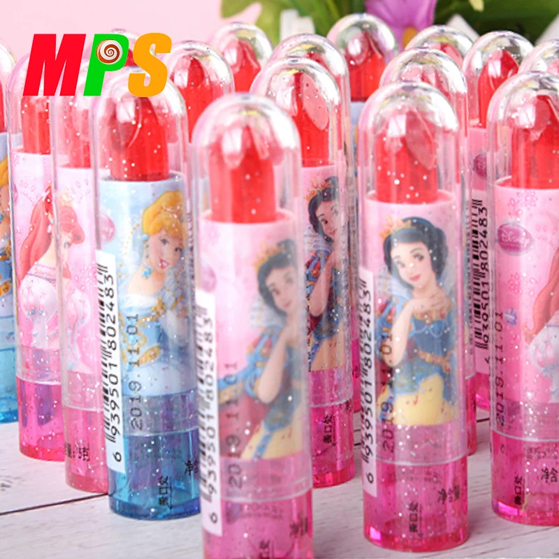 Private Label Halal Crazy Lighting Lipstick Fruit Flavor Candy Toy Hard Lollipop Sweets