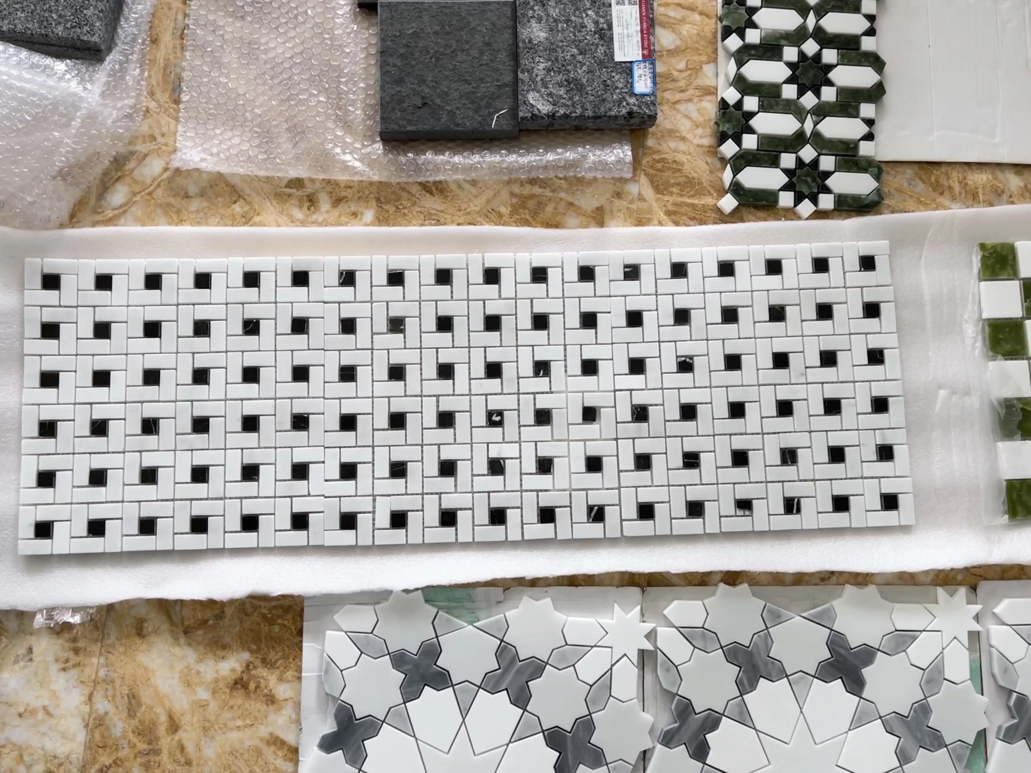 product high quality white marble mosaic tiles modern design hot sale for bathroom kitchen interior wall decoration 10mm for apartments-7