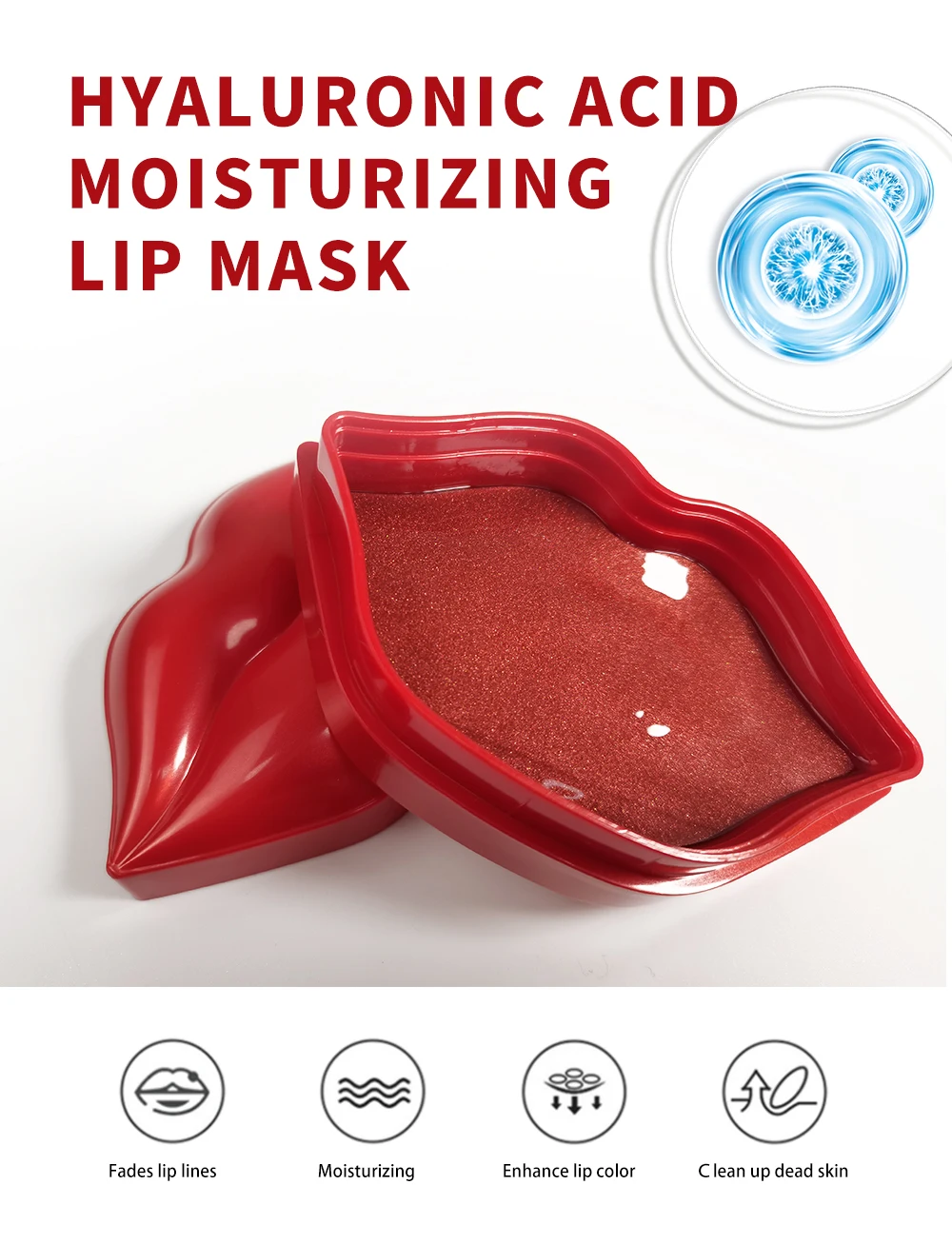 Wholesale Custom Lip Care Lipmask Organic Vegan Collagen Rose