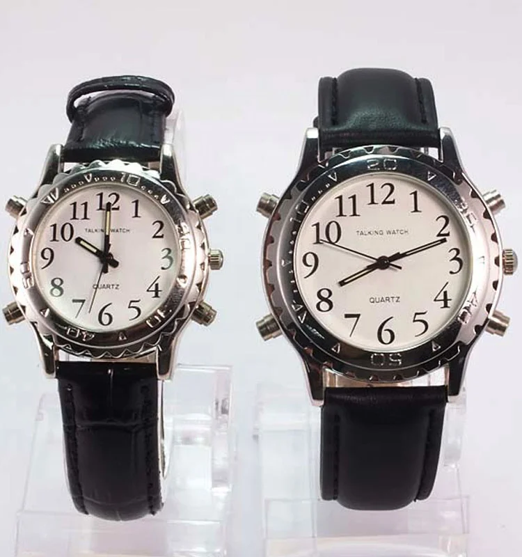 Custom Talking Watch Manufacturer Many Language Japan Quartz Talking Watches for Blind