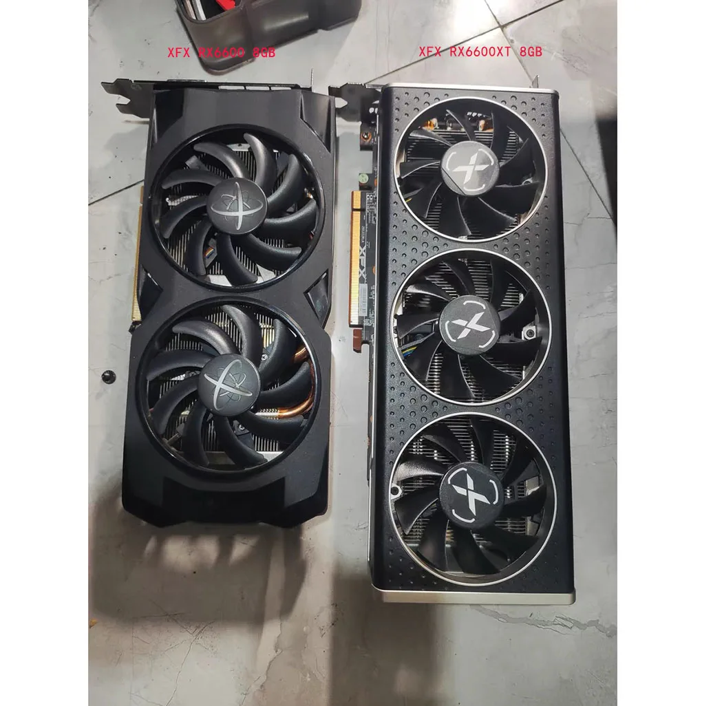 卸売中古gpu yestonrtx6600xt8GBグラフィックカードrx 6700 xt