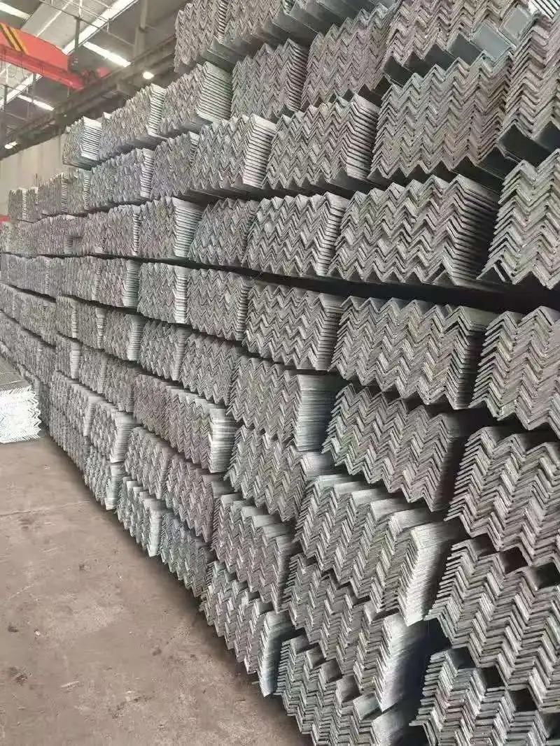 Q235b Q345b Galvanized Angle Steel 3mm-8mm Thickness High Quality Galvanized Steel Products manufacture