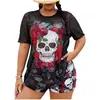 Red and White Skull