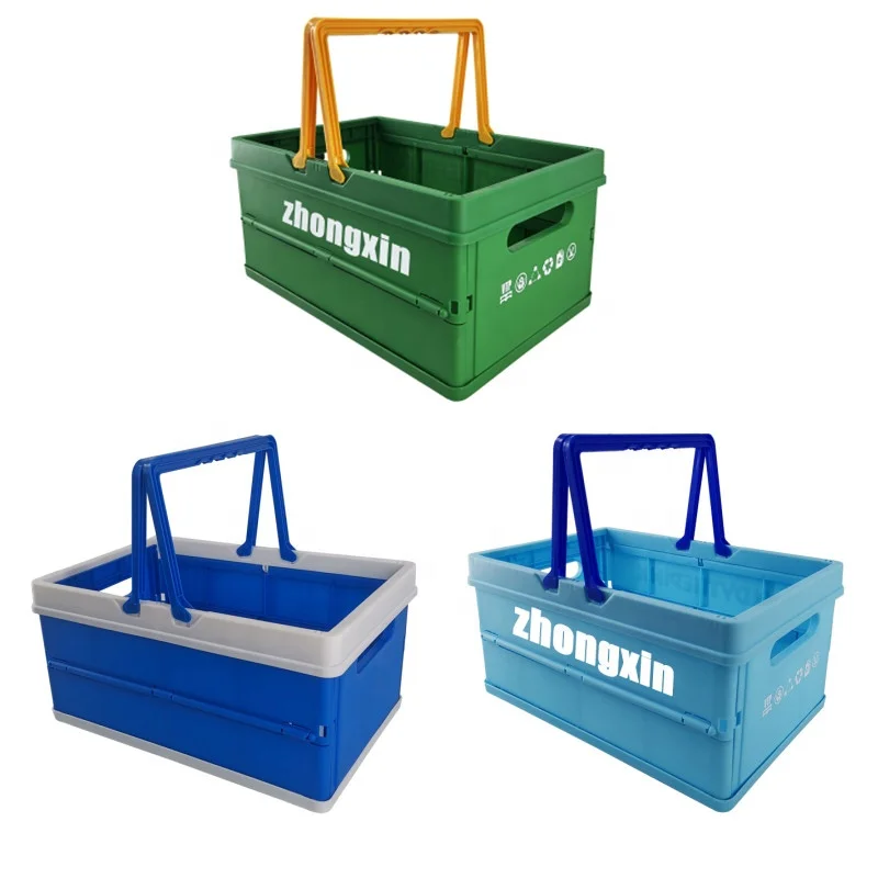 Collapsible Basketspace Saving Handbasket For Supplies Dishes Drinks