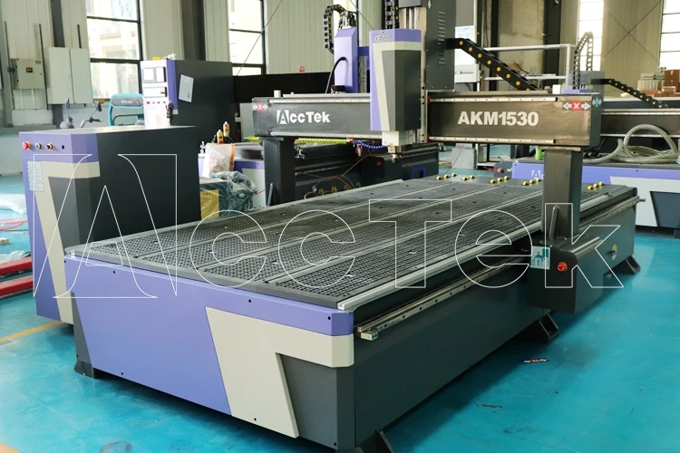 Cnc Router AKM1530 Wood Engraver Machine 5*10ft 3015 T Slot Vacuum Table 3.2KW 3.5KW Spindle Aluminium Wood Acrylic Pvc Plastic