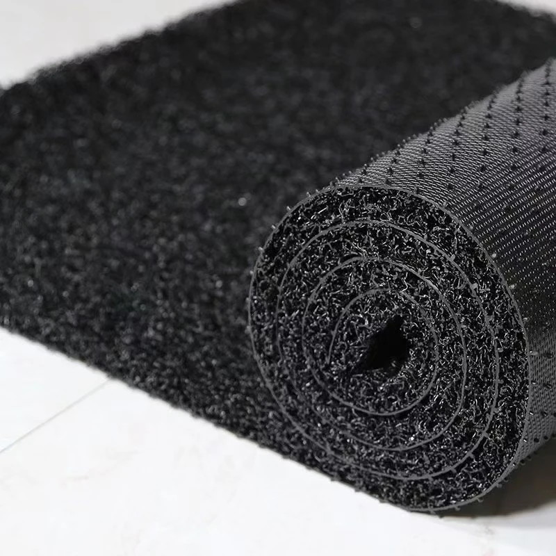 Factory Price PVC Coil Roll Mat with Spike Backing Cushioned Novelty Pattern Inner Car Door Mat for Hotels