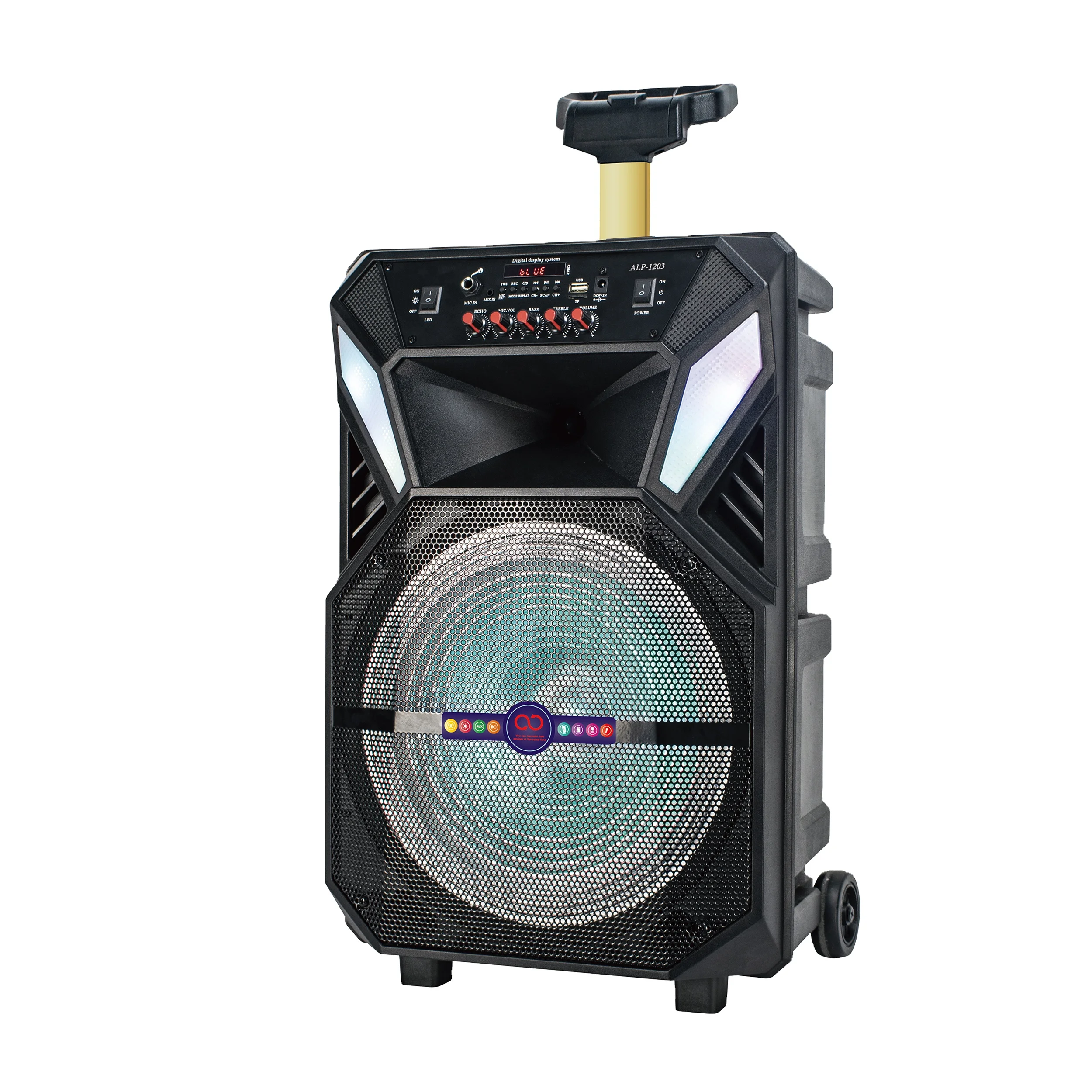 RTS Trolly Speaker High Party Karaoke Portable Trolley Speaker