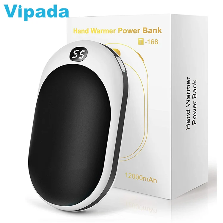 
 New 12000mAh Hand Warmer Power Bank, Portable Pocket Mini USB C Electric Rechargeable Hand Warmer for Winter  