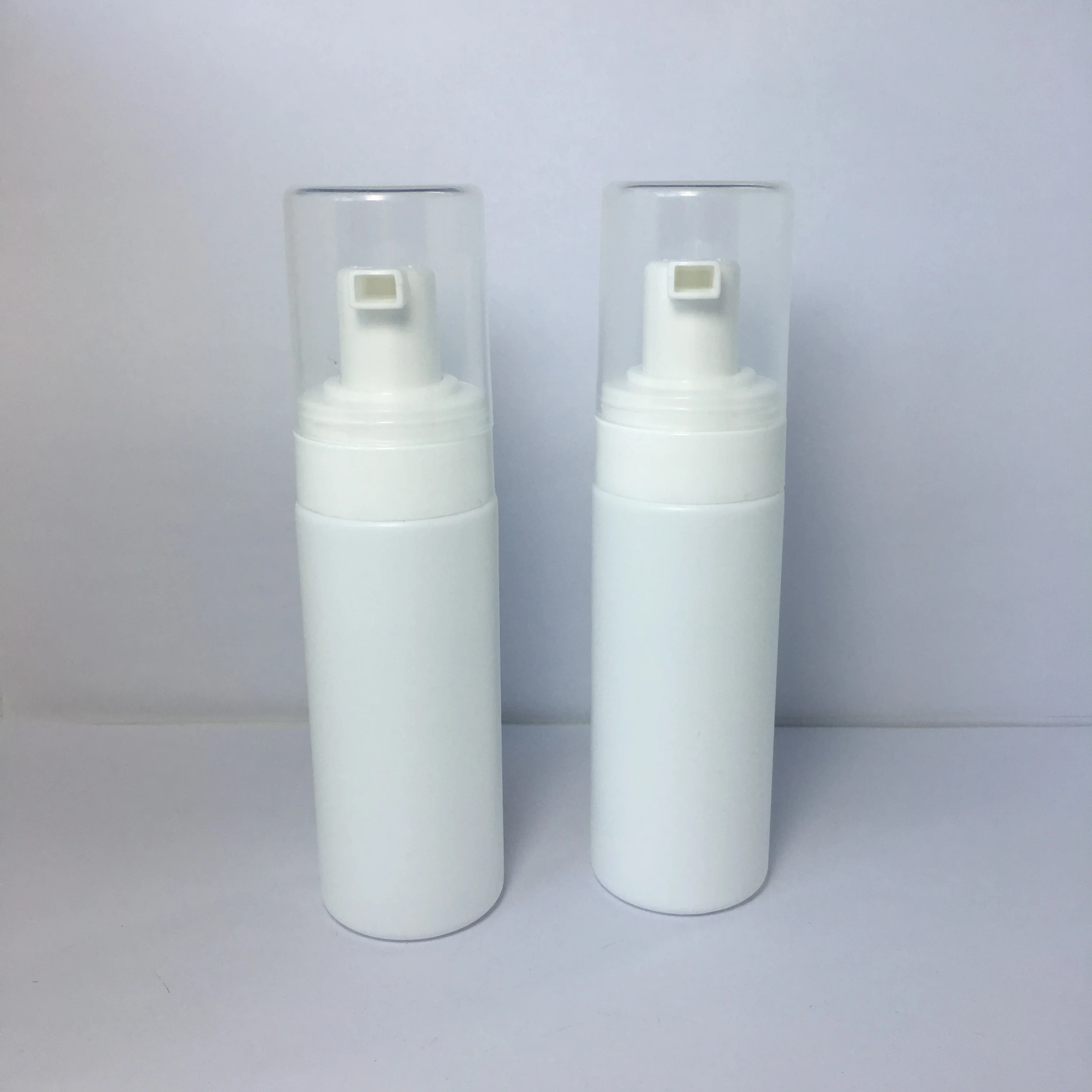 50ml HDPE White Cosmetic Foam Pump Bottle with 30mm PP Foam Pump for Hand Soap