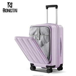 3pcs Expandable Lightweight Grey Travel Luggage Sets Durable PC+ABS Spinner Wheels Modern Cartoon Style Aluminum Suitcases TSA