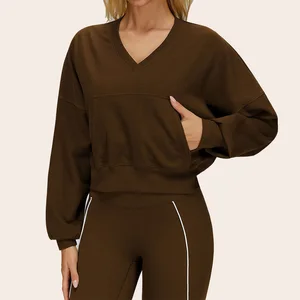 Autumn Winter Custom New Arrival Wholesale Yoga Athletic Wear Women Thermal Long Sleeve Sports Top for Women