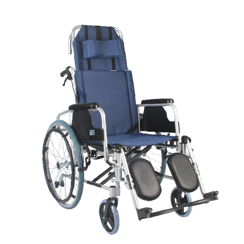 Lightweight Transport Wheelchair with Footrests