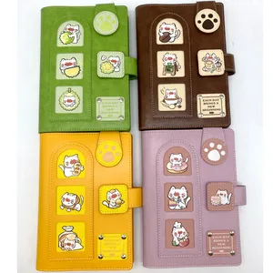 Cute Cat in Frame Window Cartoon Pattern in Hardcover Notebook with Different Colors Welcome Custom Your Own Design for Children