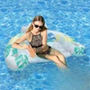 U-shaped leaf seat floating row, cyan