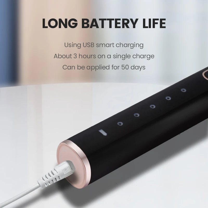Powerful ultra Sonic Super Wireless Cheapest High Quality Battery Powered Adult Sonic Electric Toothbrush