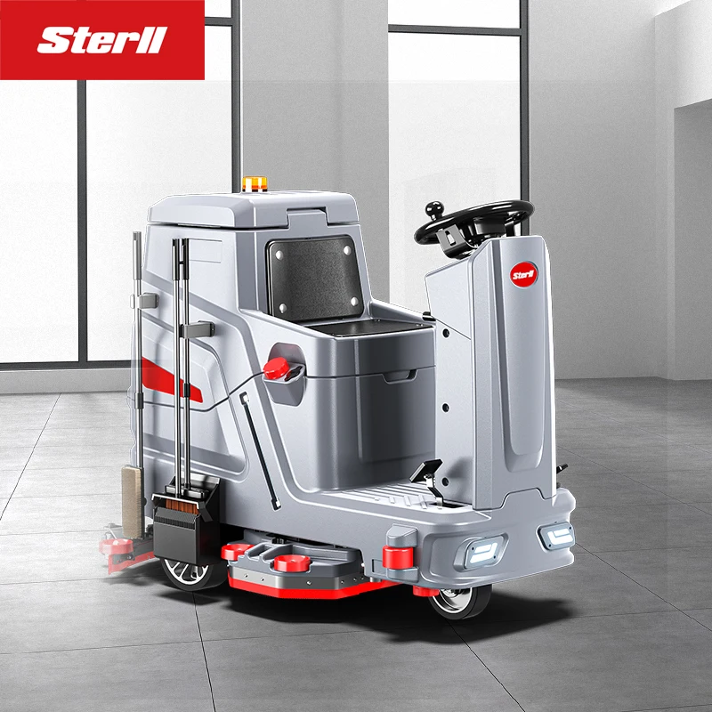 Efficient Tile Cleaning Machine Auto Floor Scrubber Drier for Warehouse