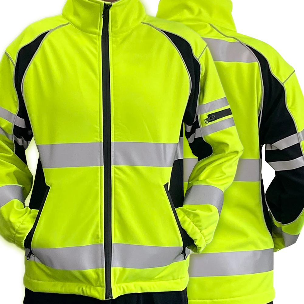Custom Warm And Windproof Engineering Hi Vis Safety High Visibility