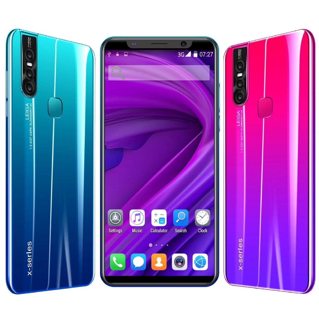 
X27 плюс 5,0 дюймов 4 Гб + 64 ГБ Android смартфон 10-ядерный 5 г пусть телефонный 3 камеры Face ID разблокировки мобильного телефона 