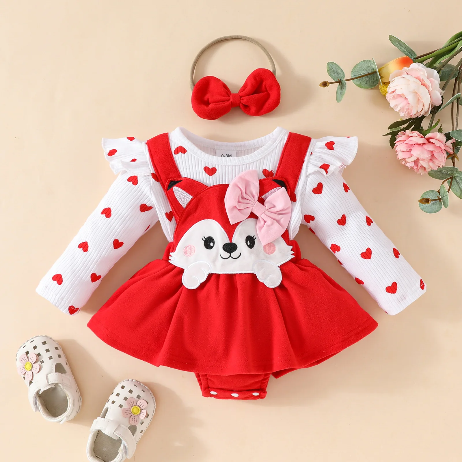 navy blue dress for baby girl Snowflakes Dress, Pink Christmas Romper, Blush Romper, First Birthday Outfit, Onederland Outfit, Snowflakes Outfit, Winter Romper main image 1