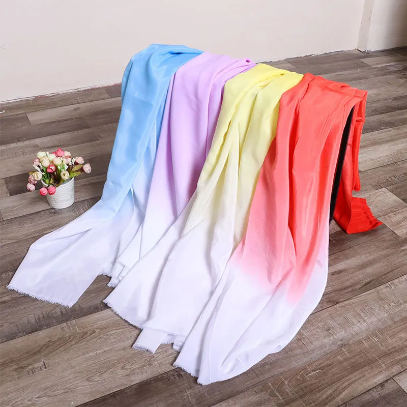 Factory Price High Quality Plain Woven Polyester Chiffon Ombre Fabric