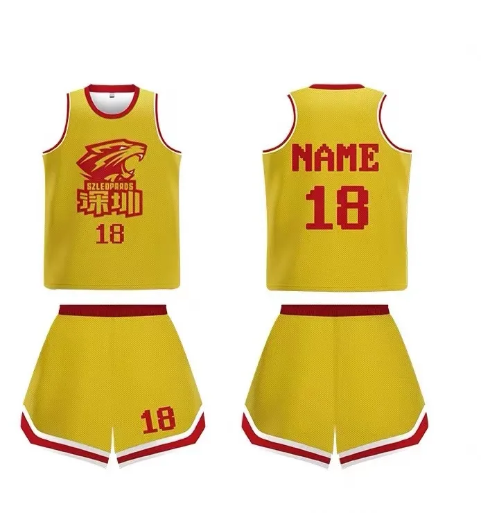 Custom Sublimated Logo for Ncaa Basketball Uniform Jersey Made by Quick-dry Breathable Mesh Fabric