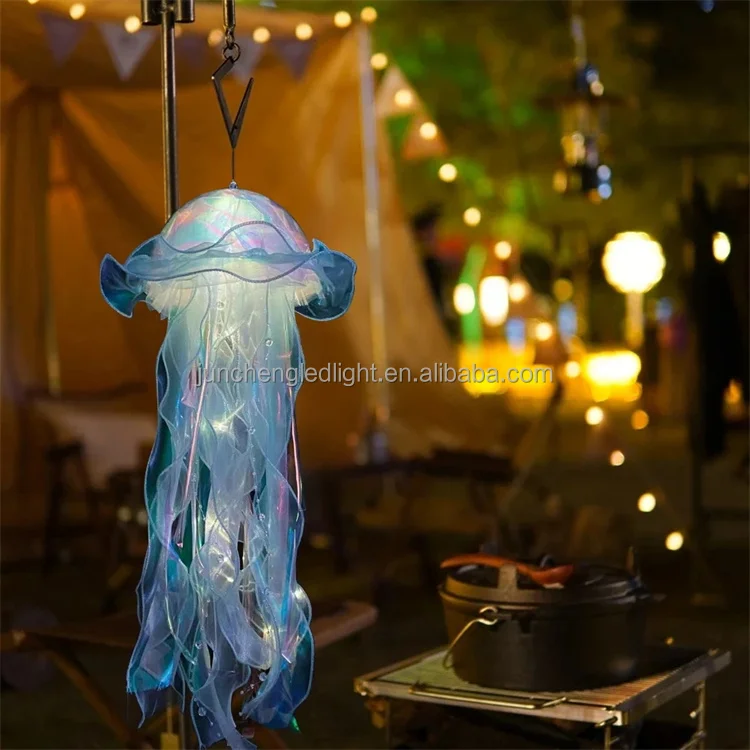 Lovely Pink Jellyfish LED Night top Light Room Decoration