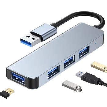 Best sales 4 In 1 Docking Station High Speed 4 ports Laptop Type Usb C Hub With Tf Sd Card Reader Usb3.0 Usb2.0