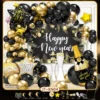 JT-XN04-Set di Capodanno-Confezione di cartoncini-Punti di colla-Catena di palloncini