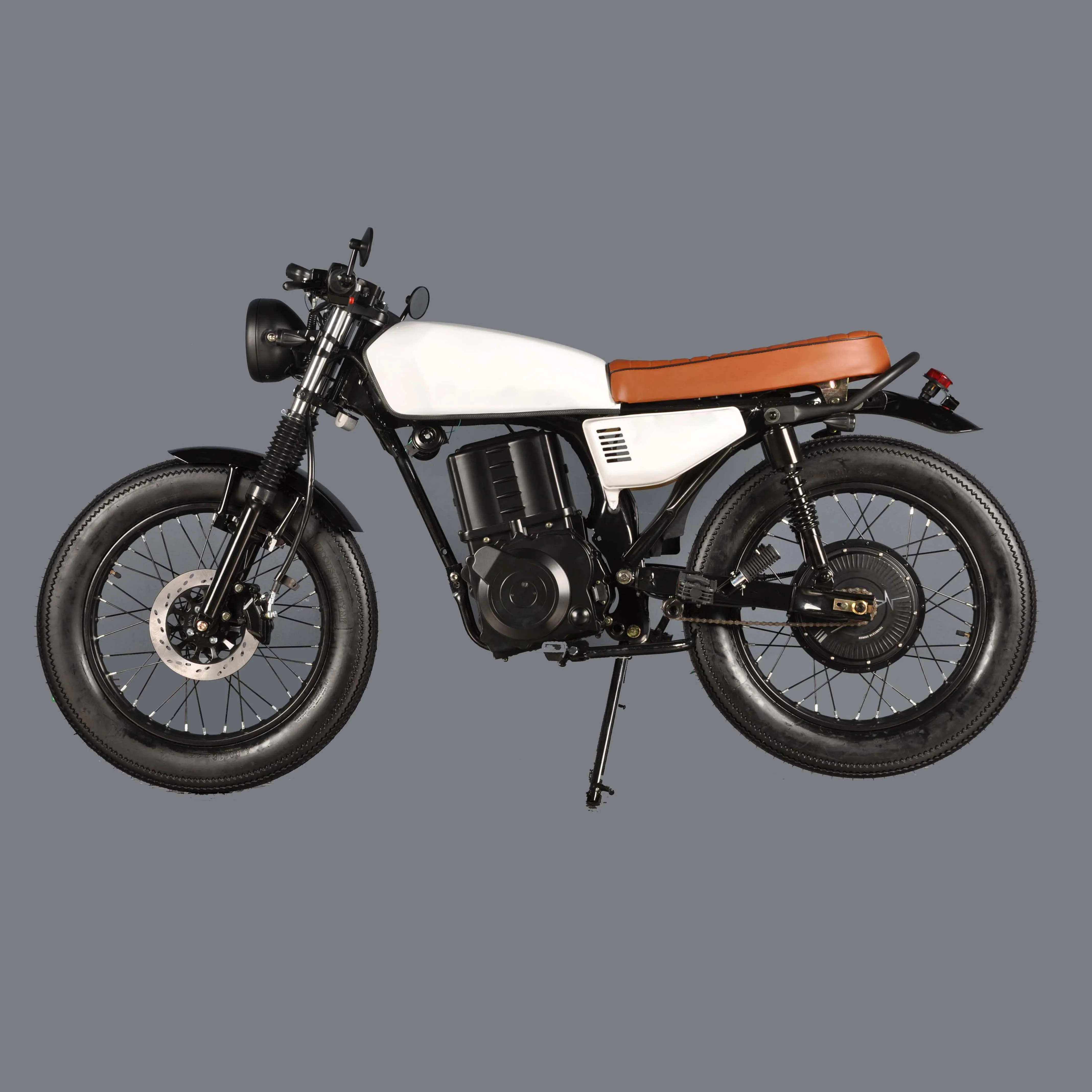 Image showcasing High Speed 60kmh Electric Vintage Motorcycle 2000w 3000w Motor ...
