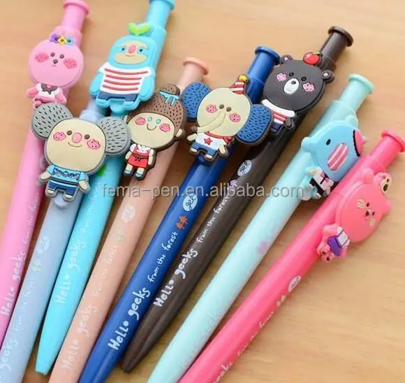 Hot Japan Stationery Cute Kawaii Animal Pen With Customized Logo - Buy  Cheap Cute Pens,Cute Animal Top Ballpoint Pen,Animal Shaped Pens Product on  