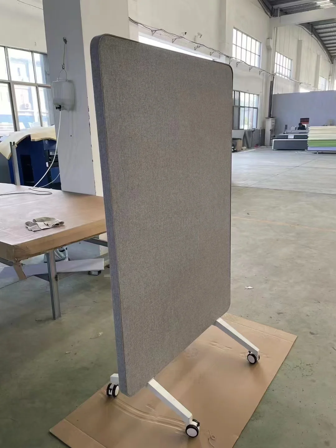 Modern White Acoustic Writing Board Soundproof Polyester Fiber Panels for Home Office Partition Glass Material