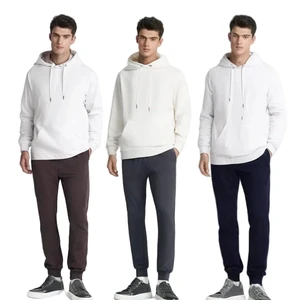 Customized Men's Casual Sweatpants High Quality Autumn Winter Jogging Pants Baggy Bottoms Plus Fleece Cotton Drawstring Straight